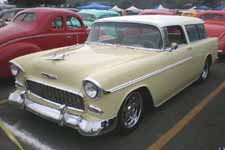 1955 Chevy Belair Nomad Wagon in Rare Yellow and White Paint Job